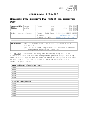 milpersman 1220-280 危险工作奖励工资 (hdip) ...